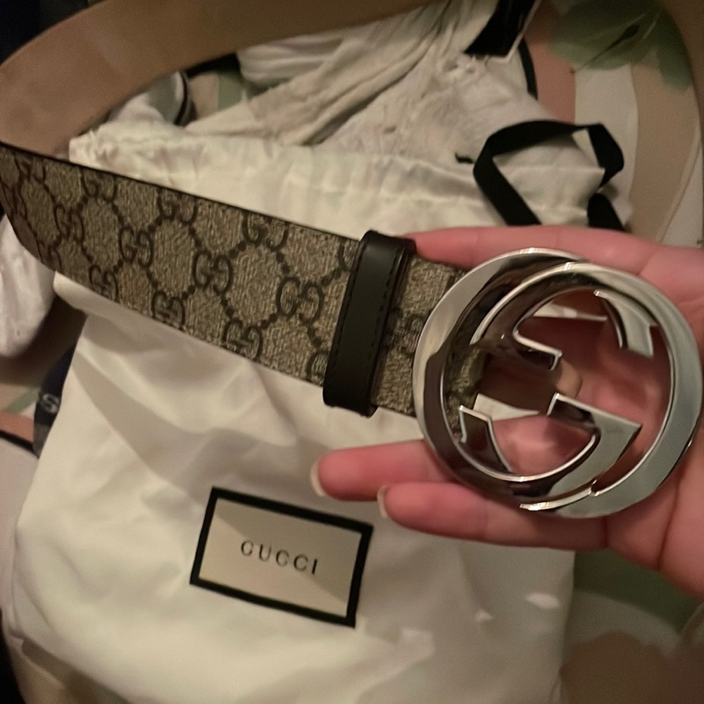 Gucci canvas gg interlocking belt 85 bought from Neimans 5 yrs ago lost receipt